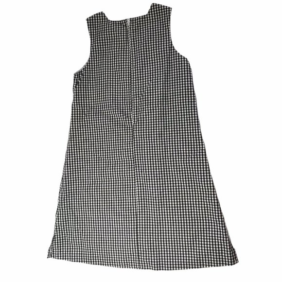 Godlad Girls Dress Black White Gingham Plaid. 6X - Picture 3 of 10